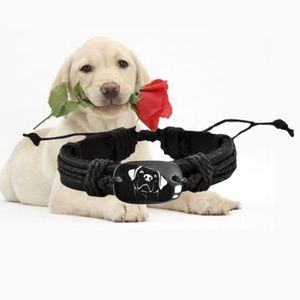 Labrador Retriever Vegan Leather Bracelet Wrist